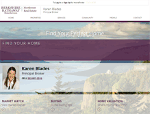 Tablet Screenshot of karenblades.com